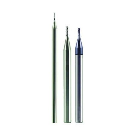 Morse Single End Mill, Ball Nose Center Cutting Miniature Regular Length, Series 5919, 004 Cutter Dia,  45910